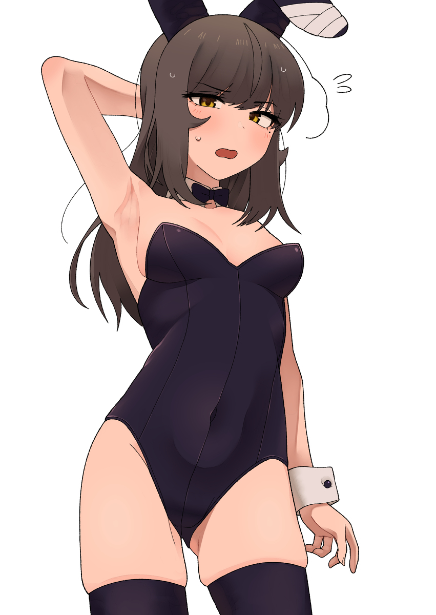 This is a pixiv picture whose title is 바니걸 누리.