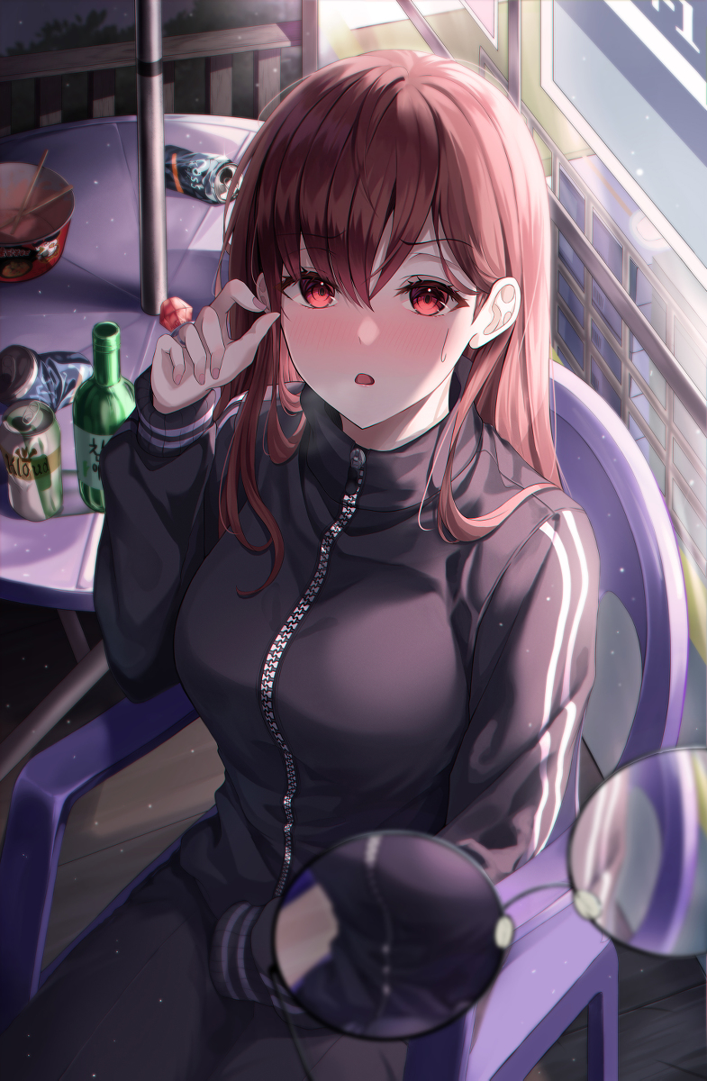 This is a pixiv picture whose title is あれ...何も見えない....