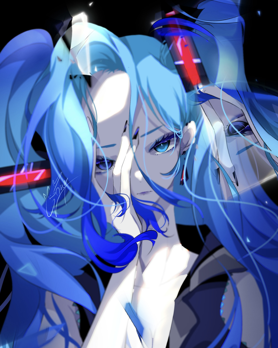 This is a pixiv picture whose title is 初音ミク.