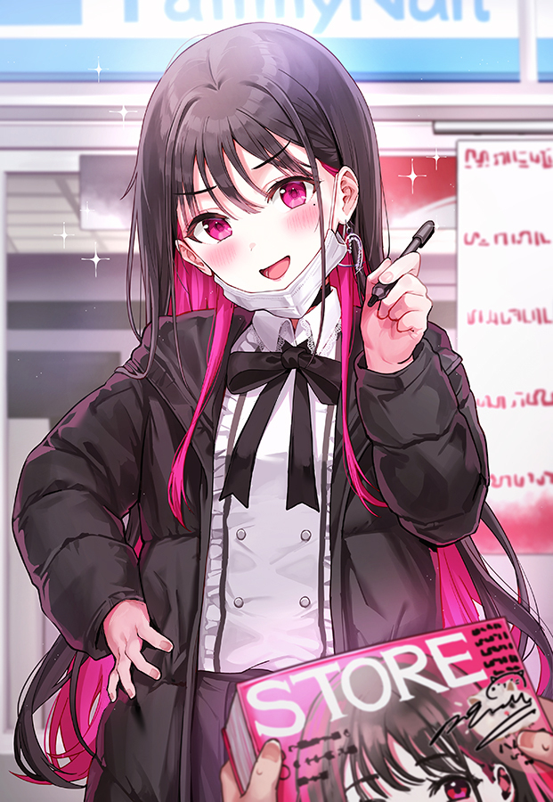 This is a pixiv picture whose title is ありがたく思いなさい！トップアイドルの私のサインだから！.