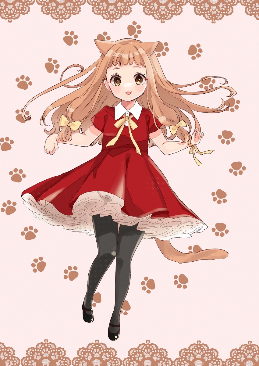 This is a pixiv picture whose title is 猫の日仁奈ちゃん.