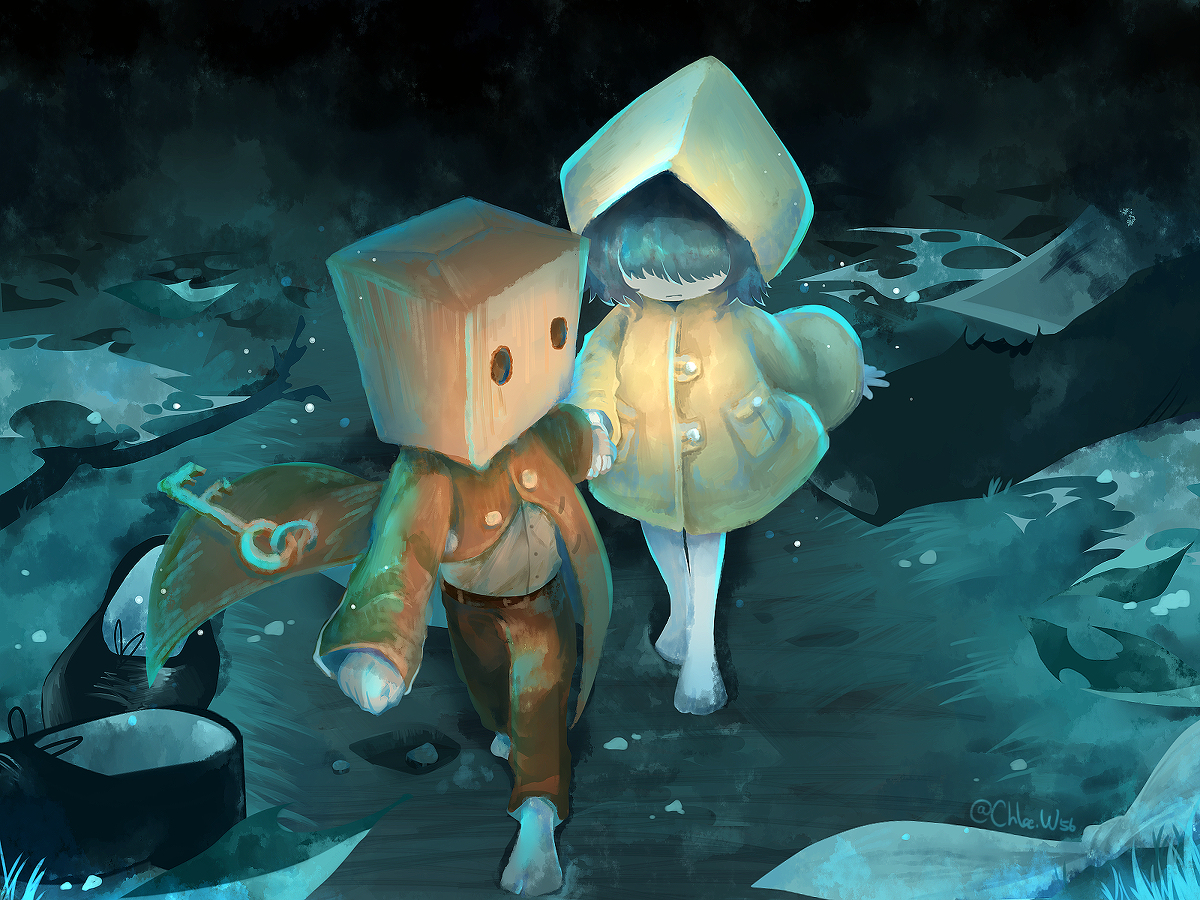 This is a pixiv picture whose title is 手を握る.