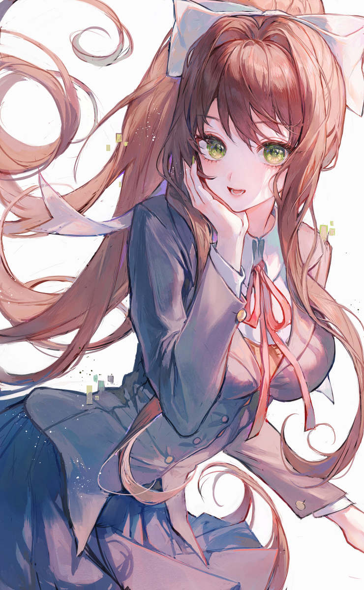 This is a pixiv picture whose title is ☆Monika☆.