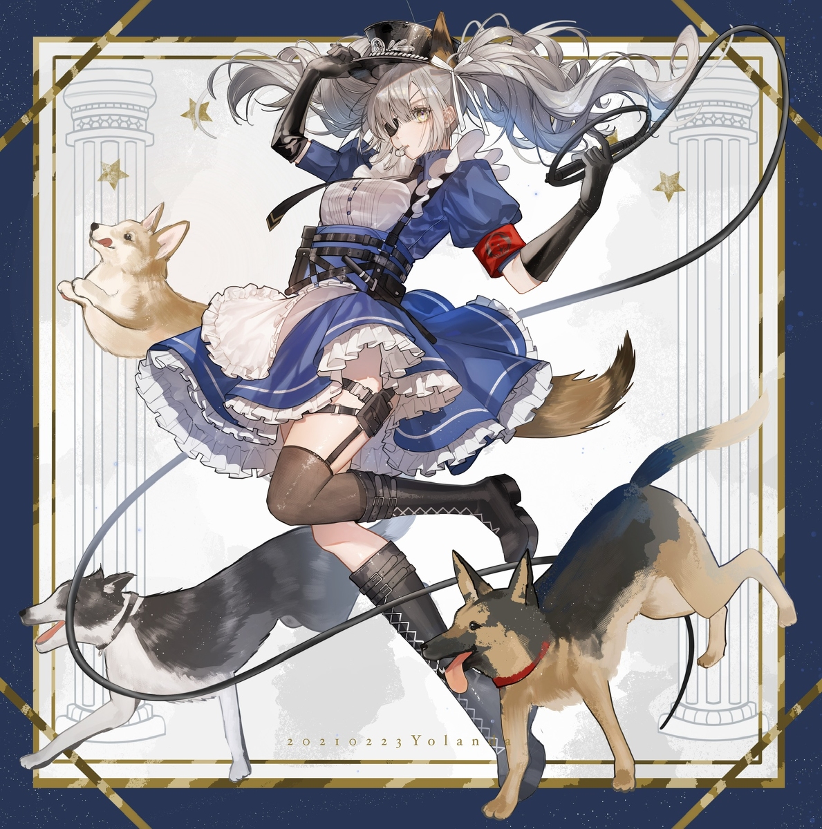 This is a pixiv picture whose title is 🐶🐶🐶🐶.