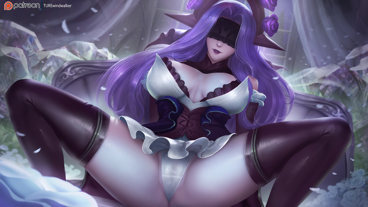 This is a pixiv picture whose title is Withered Rose Syndra.