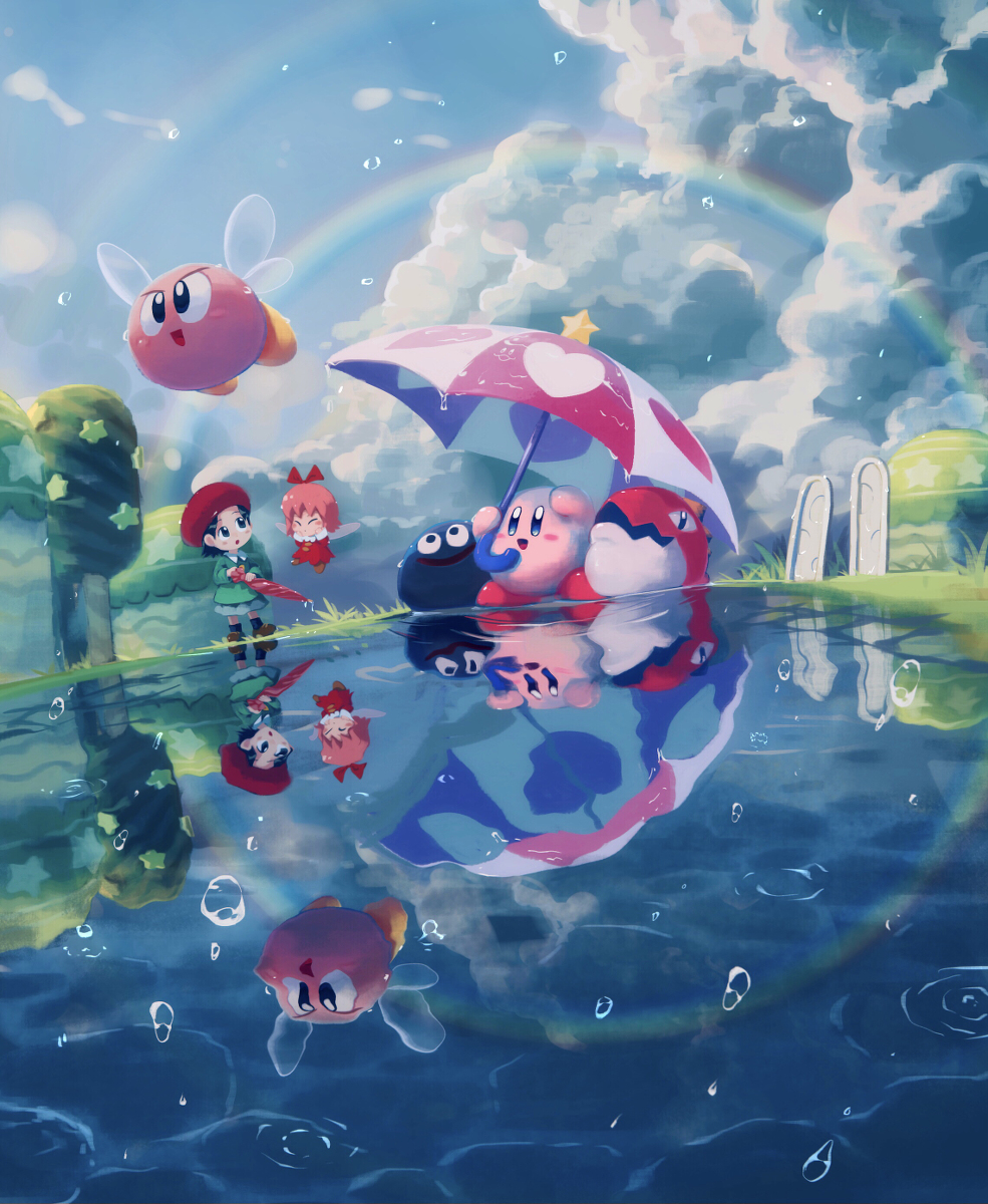 This is a pixiv picture whose title is 雨上がりのプププランド.