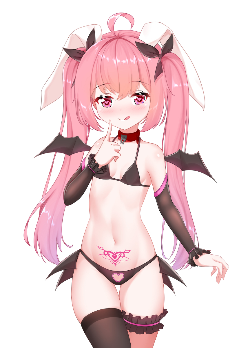 This is a pixiv picture whose title is 魅魔白桃.