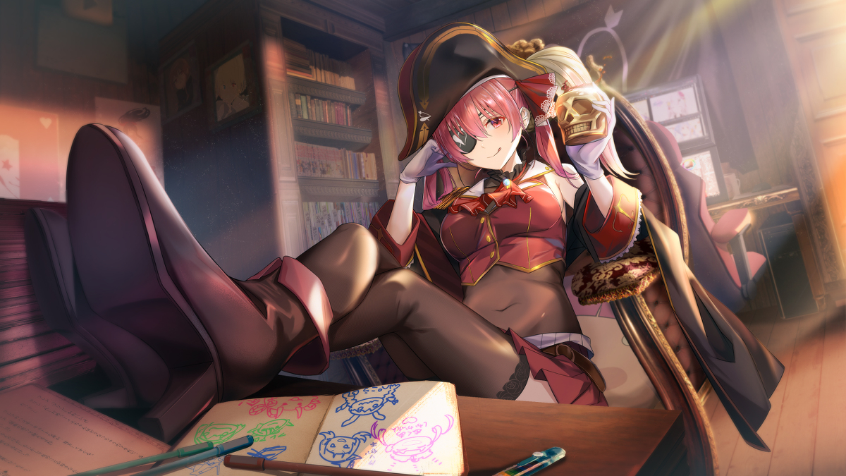 This is a pixiv picture whose title is 宝鐘マリン.