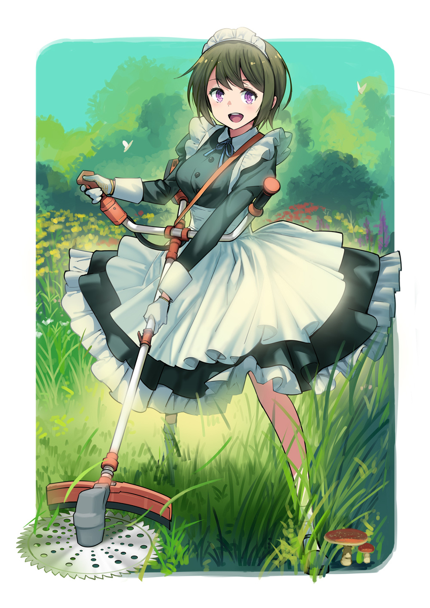 This is a pixiv picture whose title is メイド.