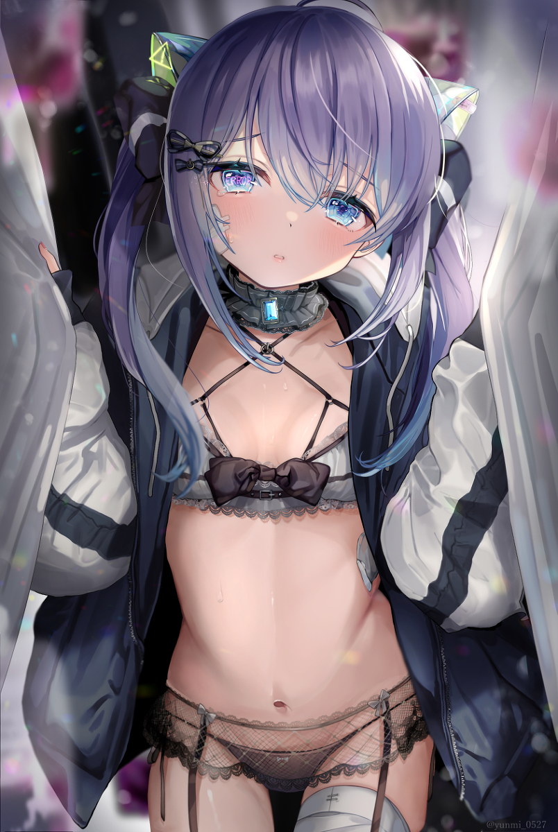 This is a pixiv picture whose title is 「…♡」.