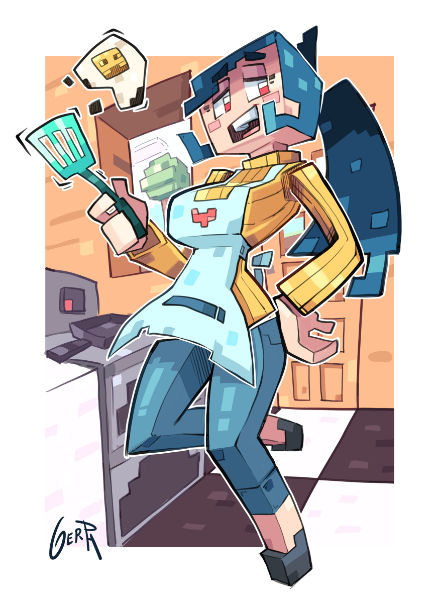 This is a pixiv picture whose title is Milf-Craft.