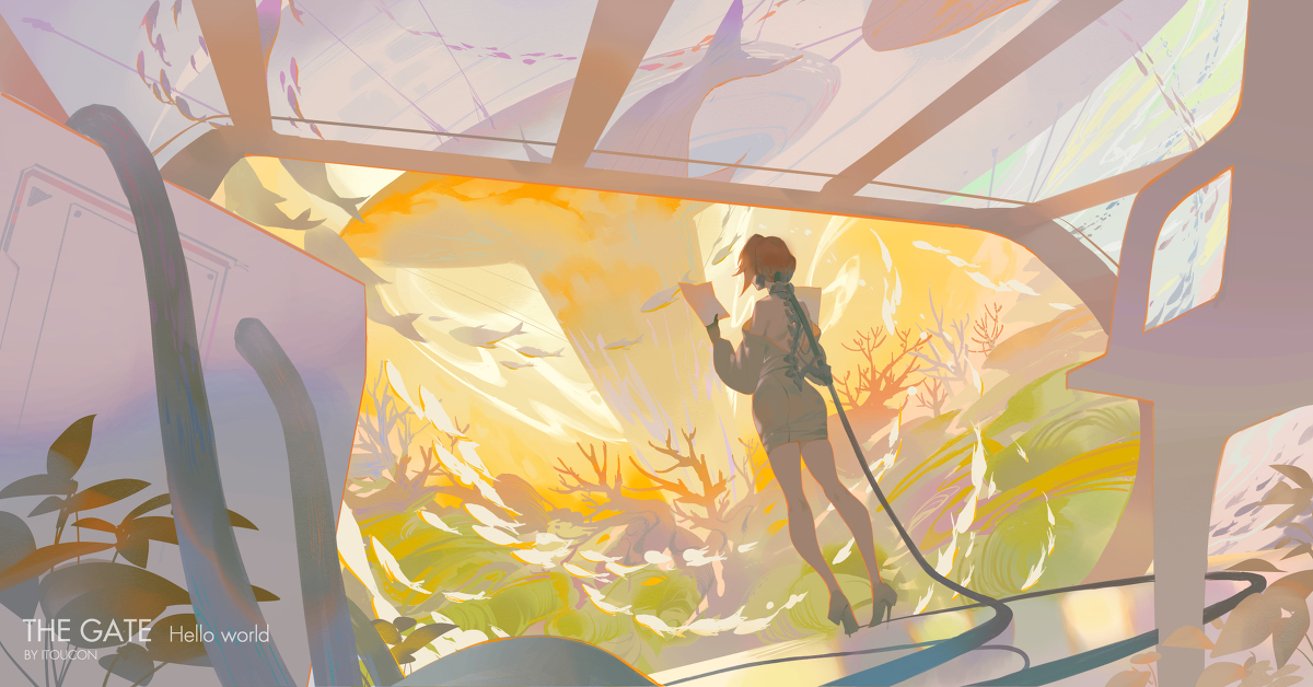 This is a pixiv picture whose title is Hello world.