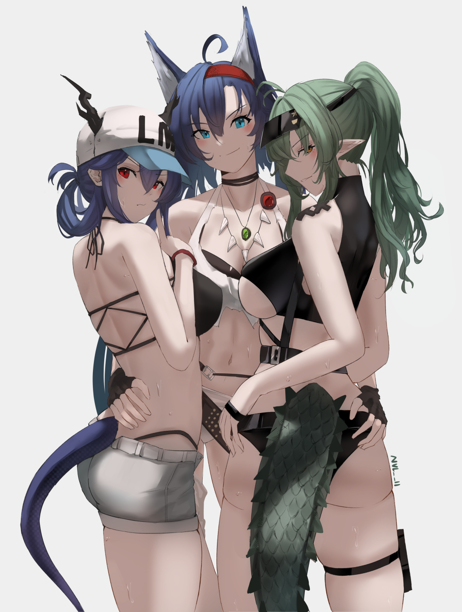 This is a pixiv picture whose title is Skin? Never.