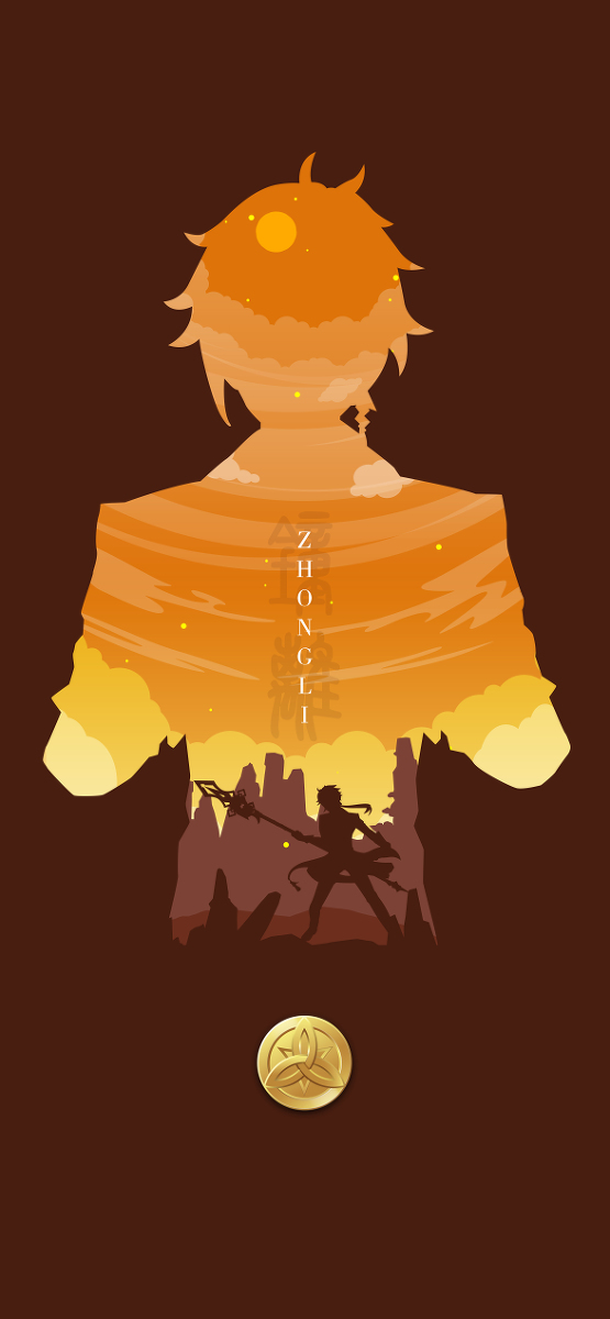 This is a pixiv picture whose title is 原神角色系列壁纸第一期.