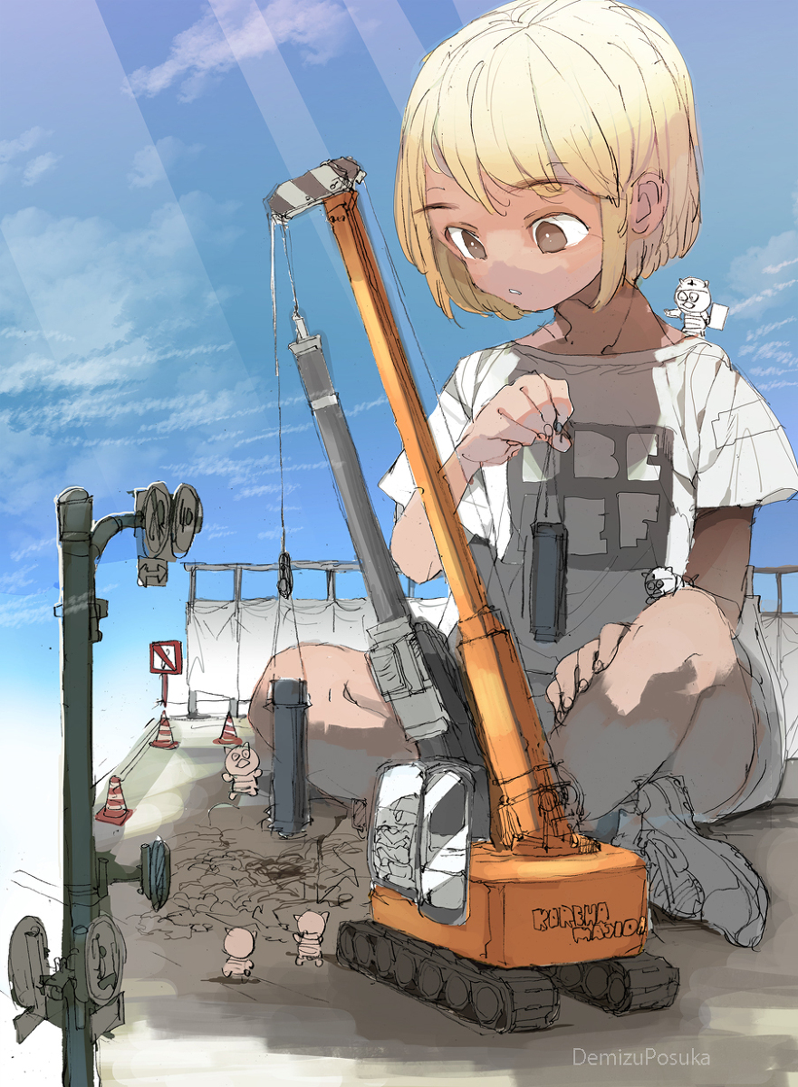 This is a pixiv picture whose title is 手伝うよぉ.