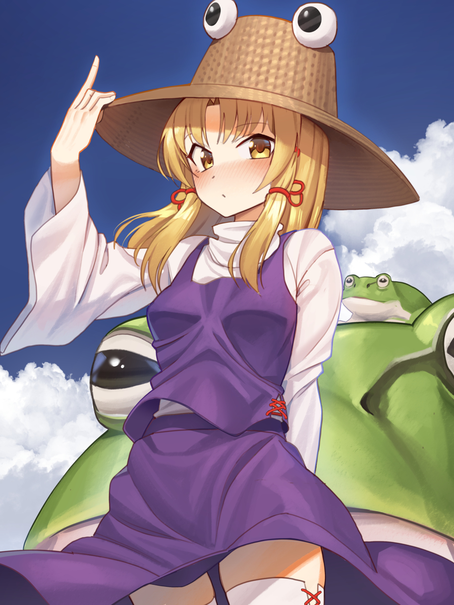 This is a pixiv picture whose title is 洩矢諏訪子.
