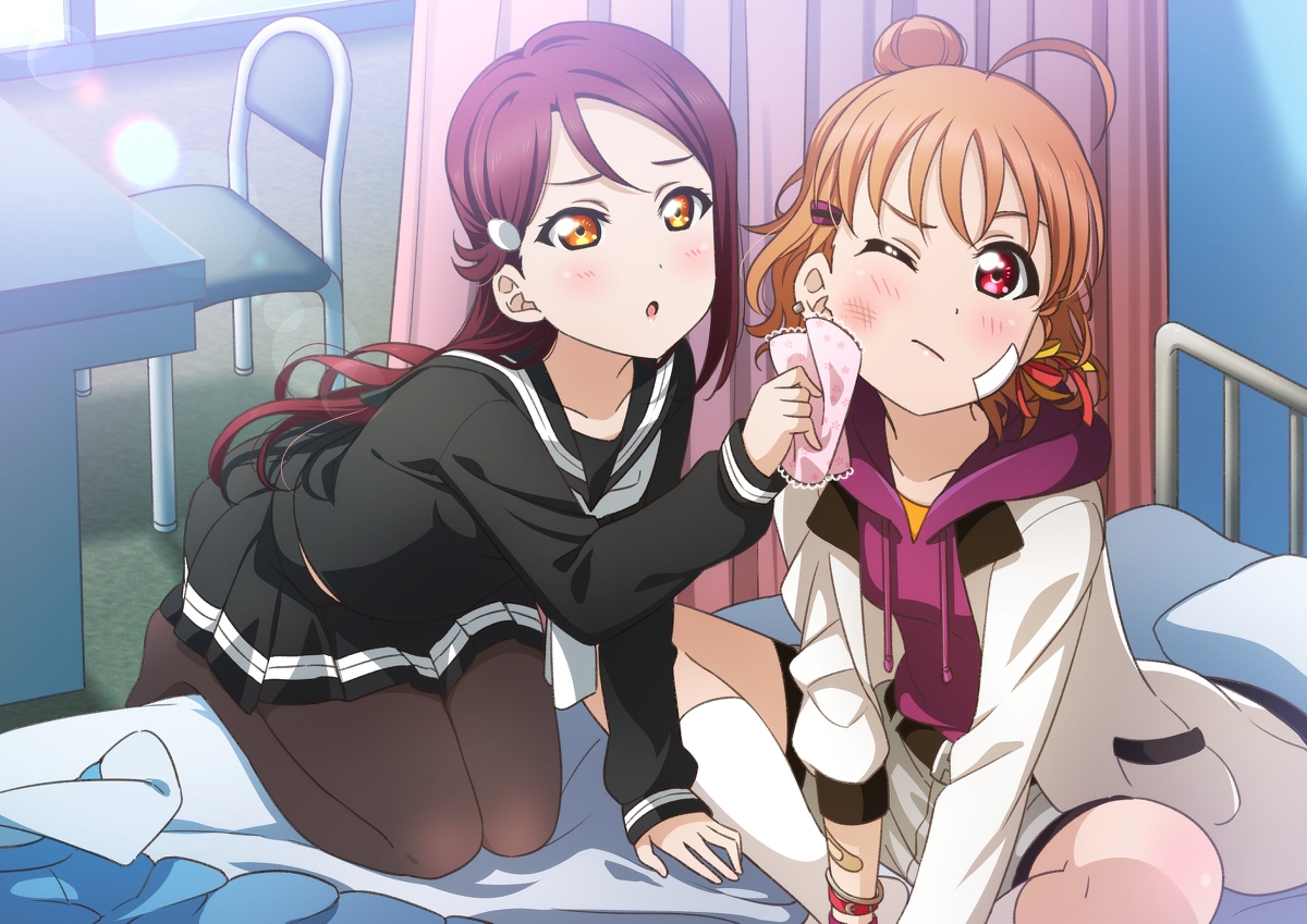 This is a pixiv picture whose title is 【ちかりこ】ちょいワル千歌ちゃんと優等生梨子ちゃんシリーズ.