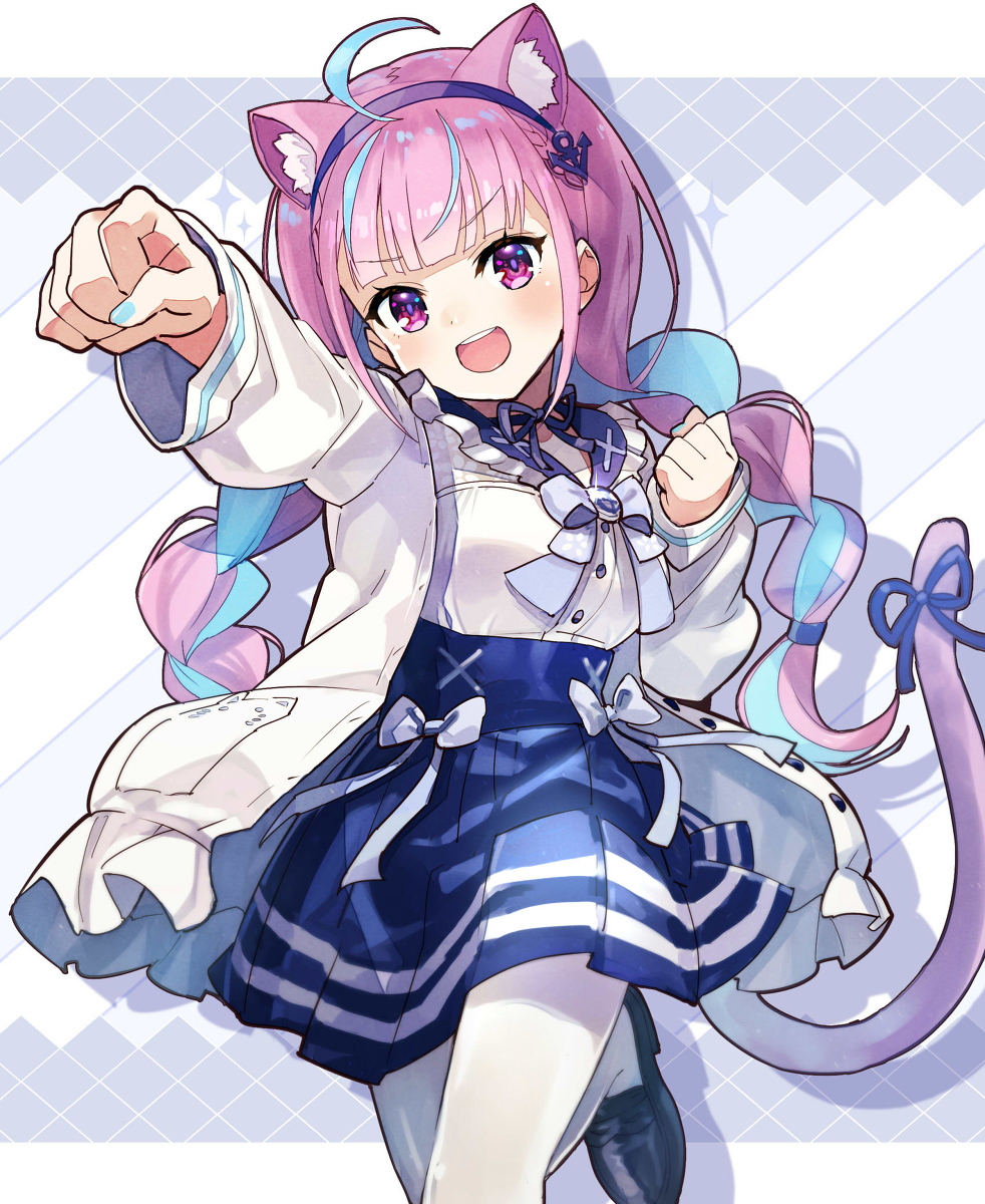 This is a pixiv picture whose title is やる気あくあちゃん.