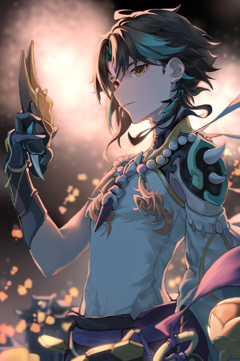 This is a pixiv picture whose title is 魈.