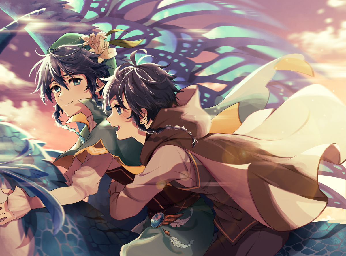 This is a pixiv picture whose title is 飛べ、飛べ.