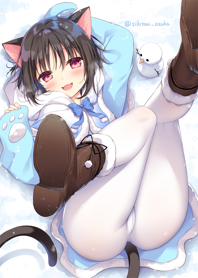 This is a pixiv picture whose title is 雪合戦.