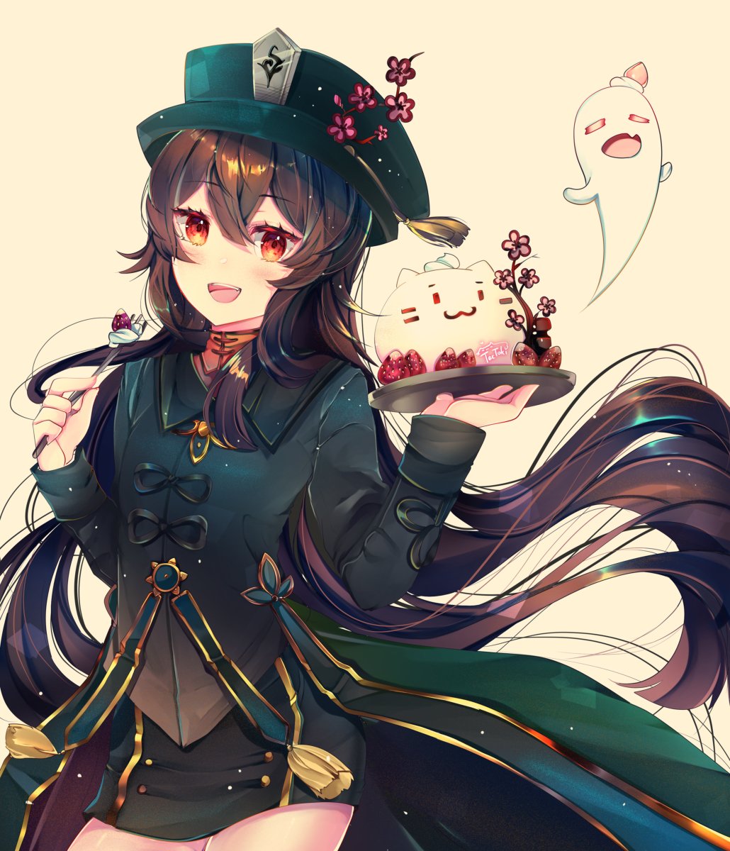 This is a pixiv picture whose title is 胡桃 🍰.