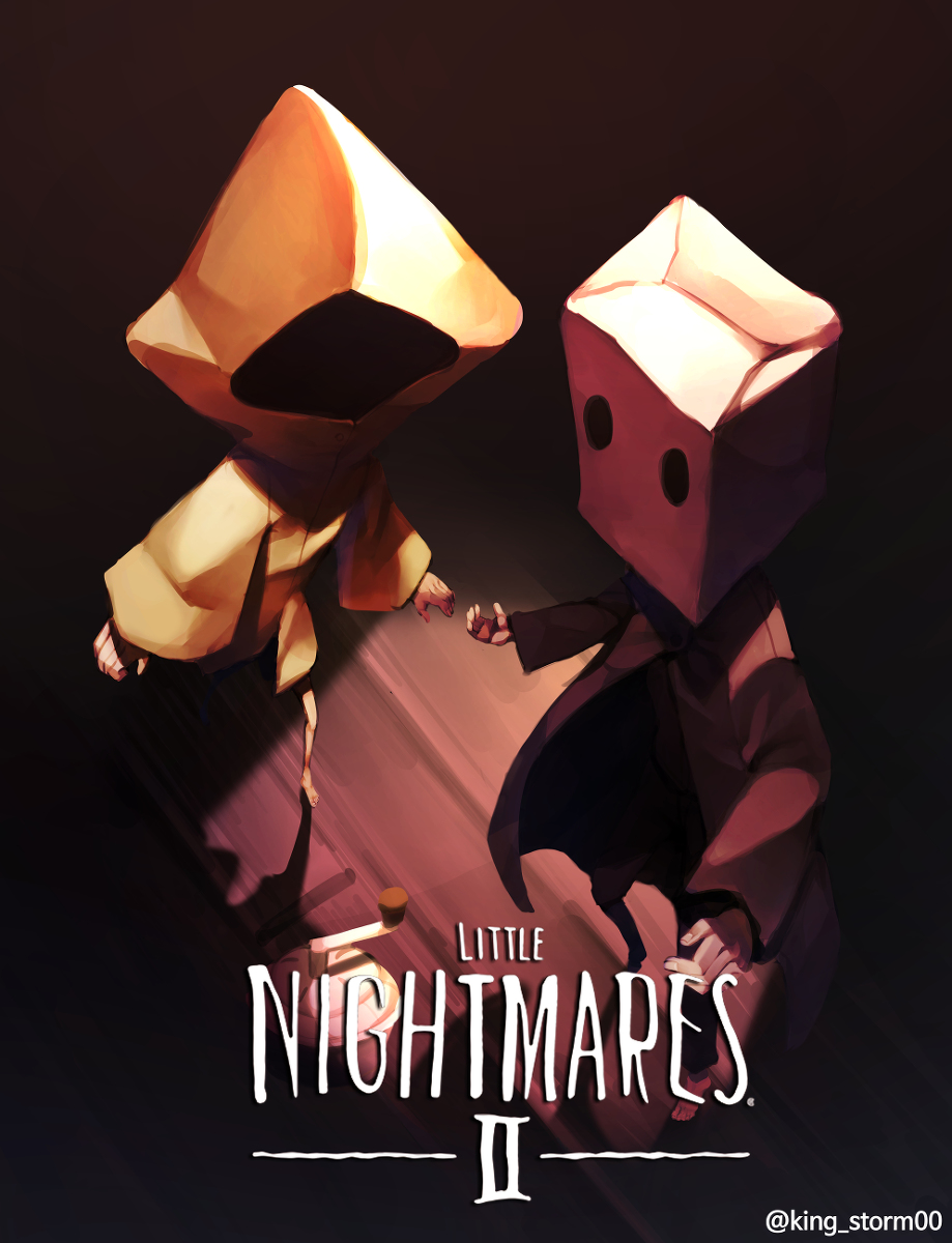 This is a pixiv picture whose title is Little Nightmares II- Mono&Six.