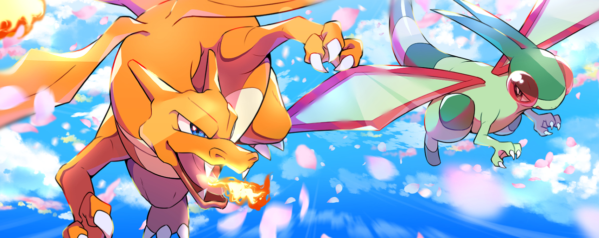 This is a pixiv picture whose title is 大空を舞う.