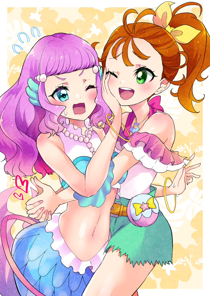 This is a pixiv picture whose title is ローラ＆まなつ.