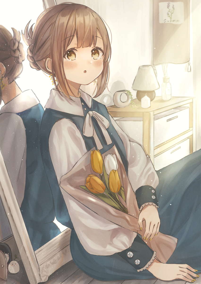 This is a pixiv picture whose title is 暖かな日差し.