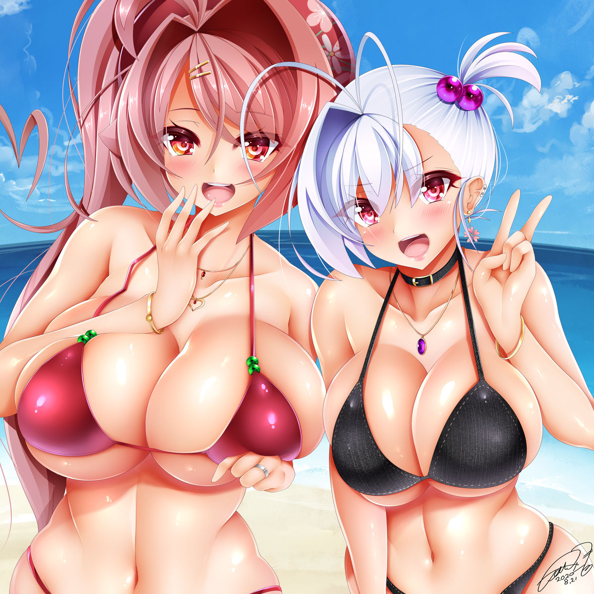 This is a pixiv picture whose title is 水着.