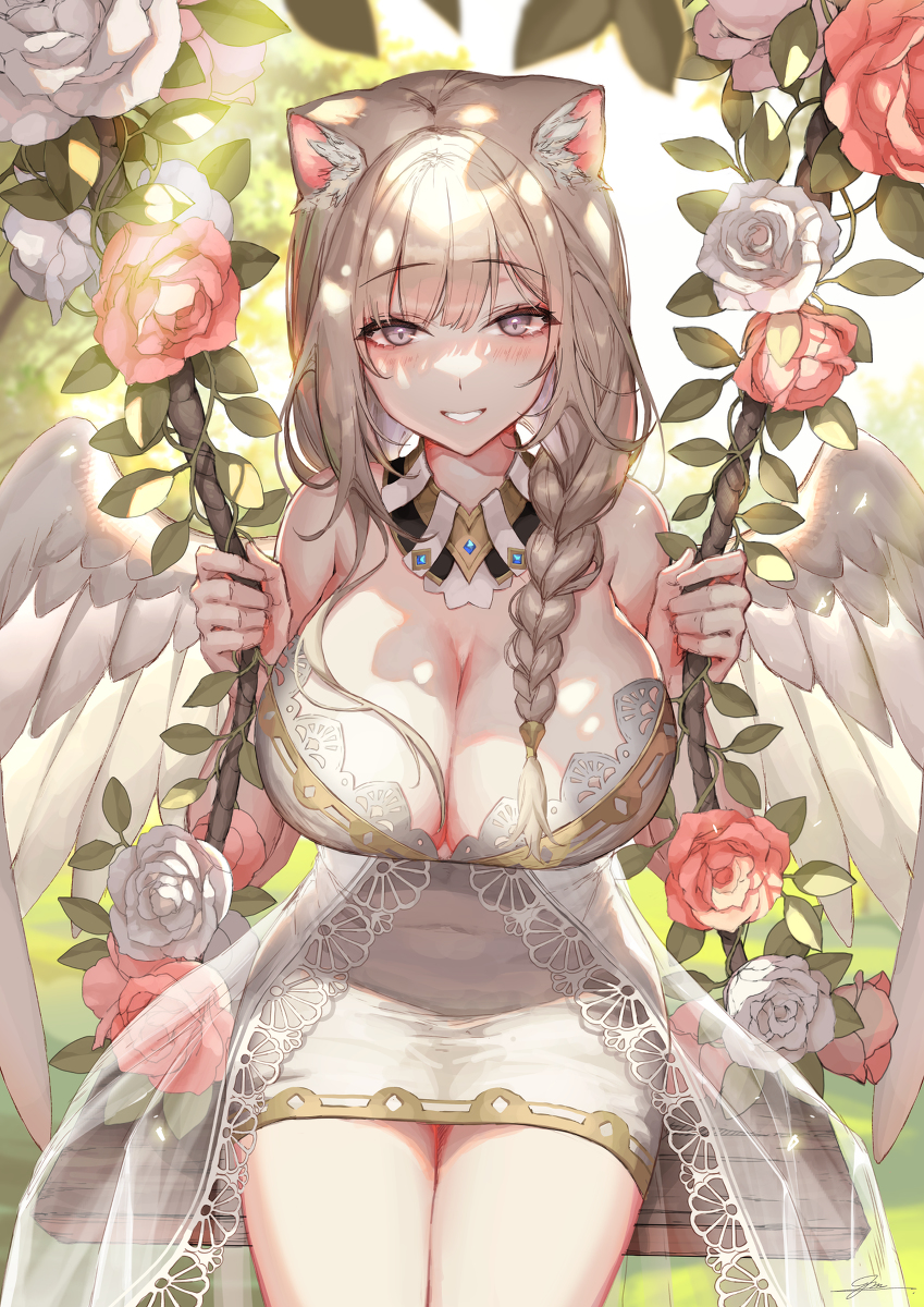 This is a pixiv picture whose title is 「結婚する？」.