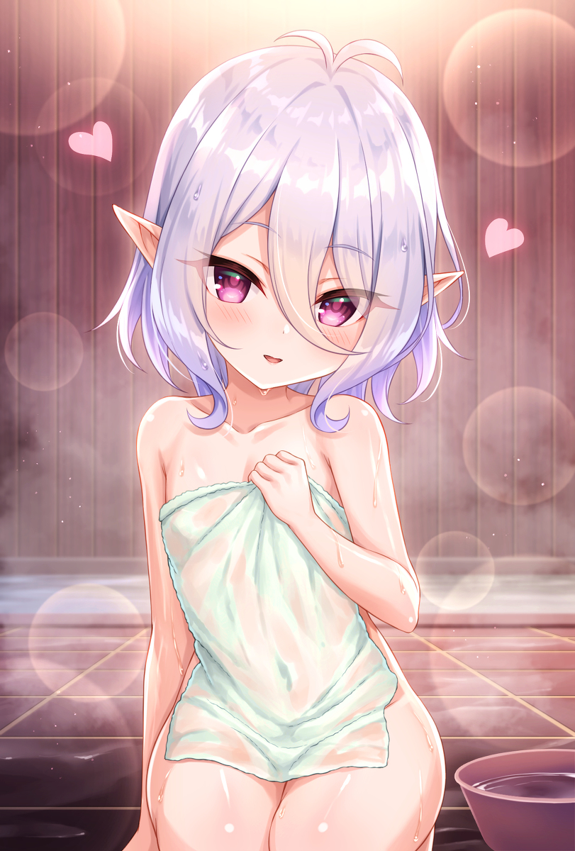 This is a pixiv picture whose title is コッコロちゃんとお風呂.