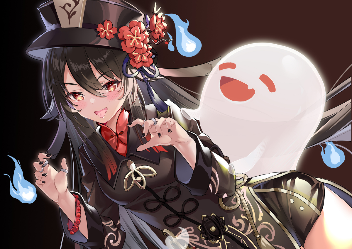 This is a pixiv picture whose title is 胡桃.