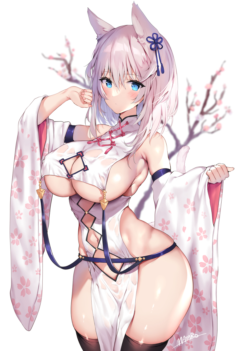 This is a pixiv picture whose title is 濡れチャイナ.