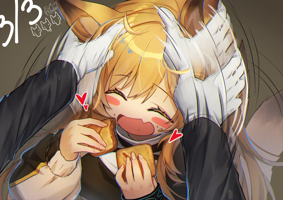 This is a pixiv picture whose title is 🐶🍪💕.