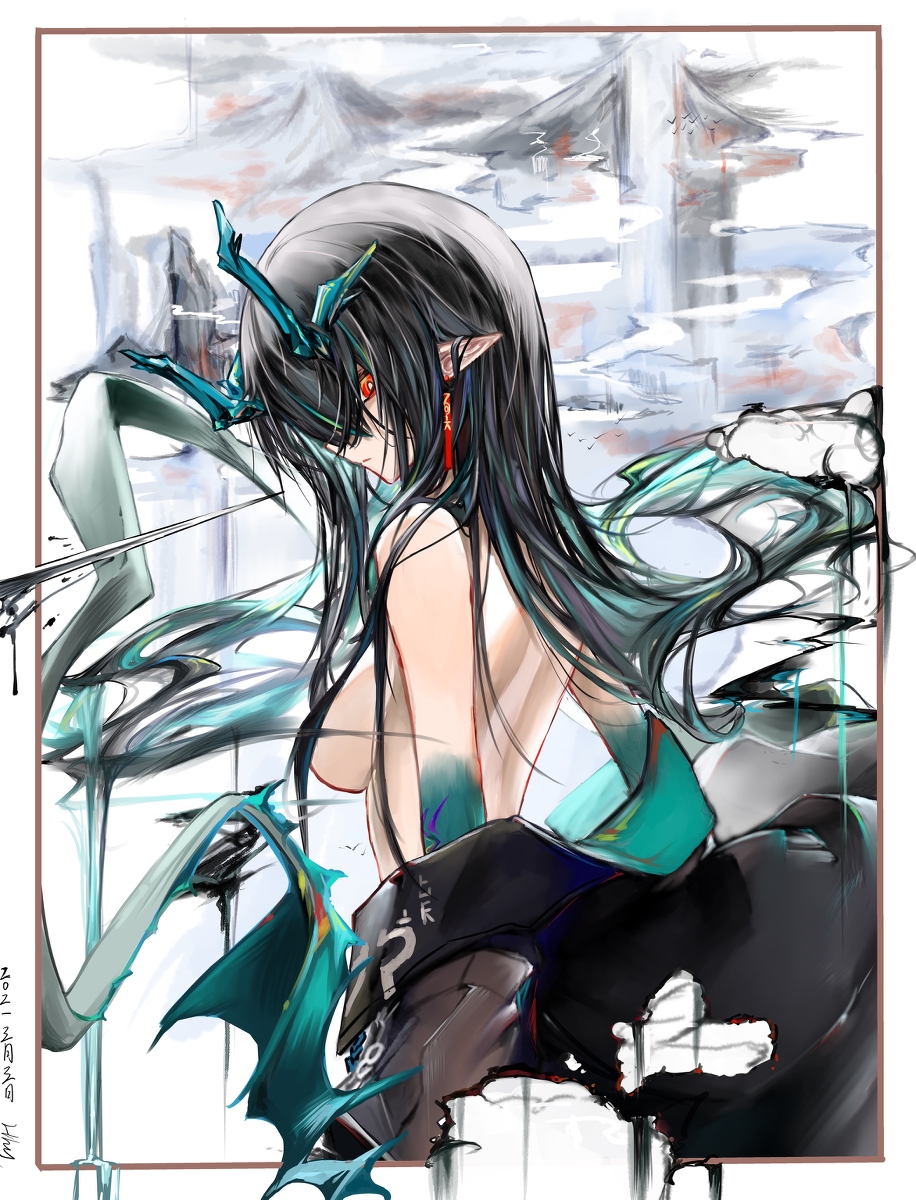 This is a pixiv picture whose title is 画.
