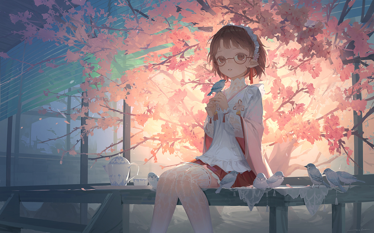This is a pixiv picture whose title is 桜の季節.