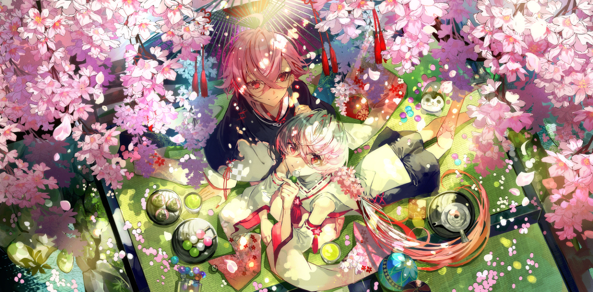 This is a pixiv picture whose title is 春爛漫.