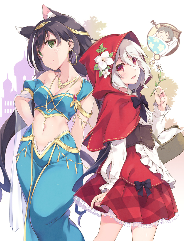 This is a pixiv picture whose title is 美食殿（童話ver.）.