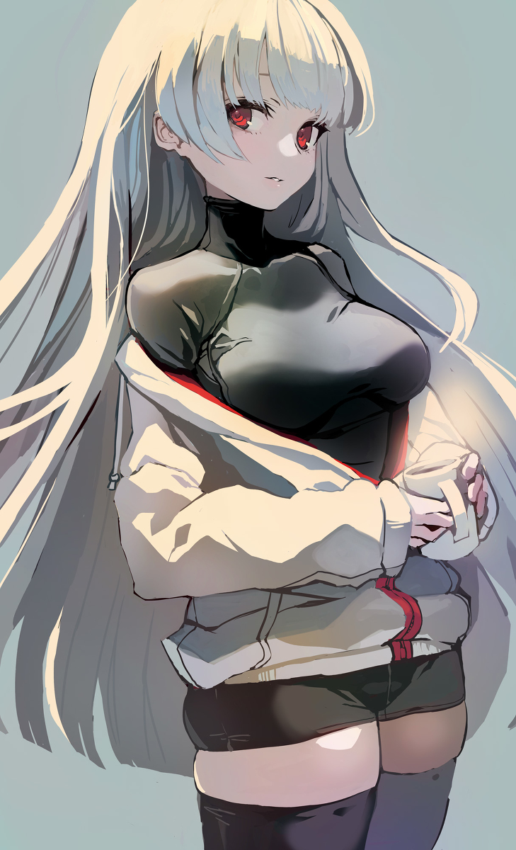 This is a pixiv picture whose title is つるちゃんにパーカー着せたい。.