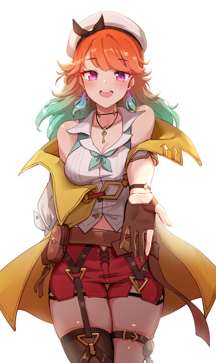 This is a pixiv picture whose title is Kiara in Ryza's outfit.