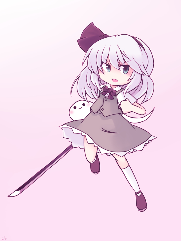This is a pixiv picture whose title is 妖夢.