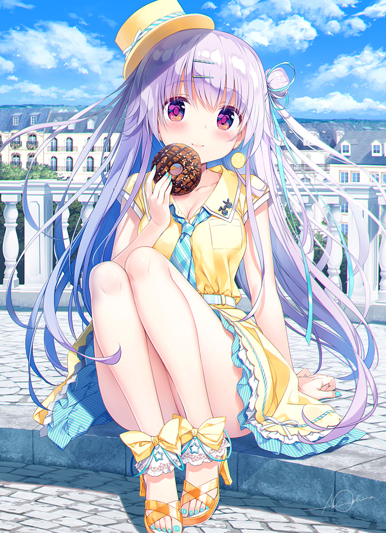 This is a pixiv picture whose title is 🍩.