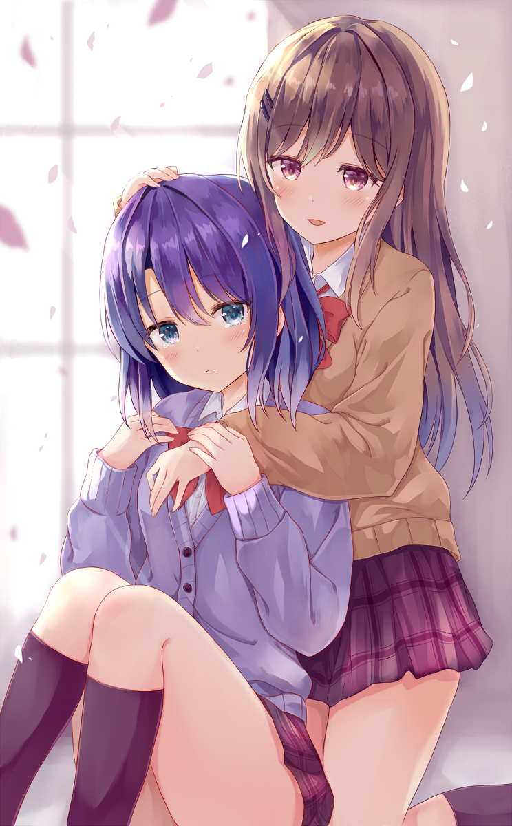 This is a pixiv picture whose title is 桜を求める.