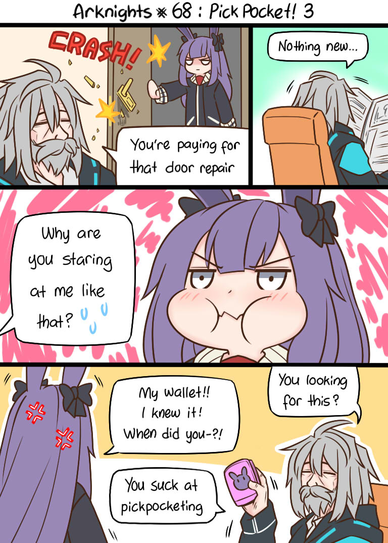 This is a pixiv picture whose title is Arknights #68.