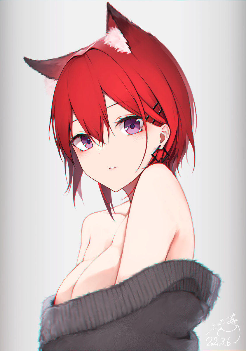 This is a pixiv picture whose title is mofu.