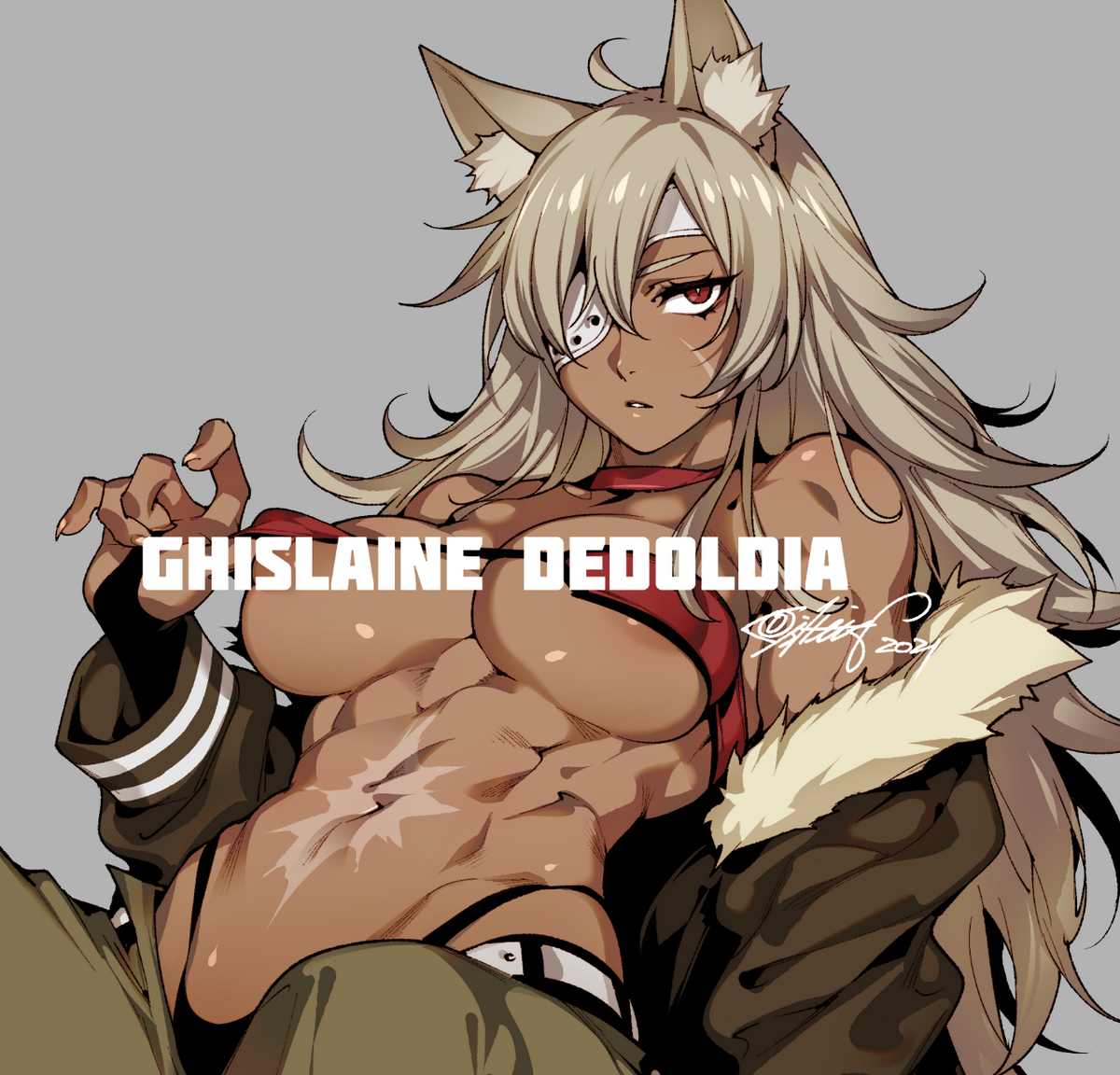 This is a pixiv picture whose title is Ghislaine Dedoldia.