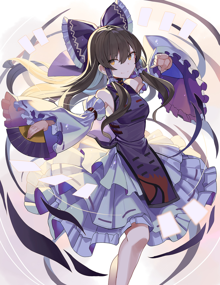 This is a pixiv picture whose title is 紫霊夢.