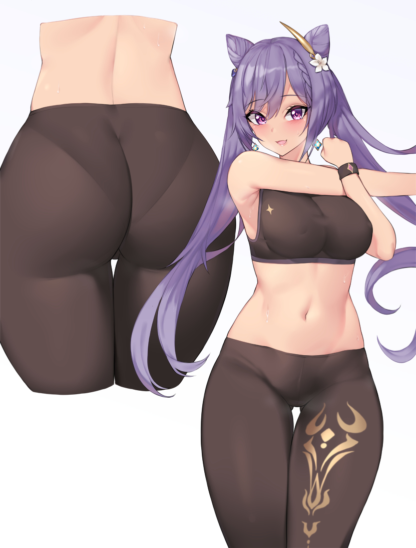 This is a pixiv picture whose title is 刻晴.